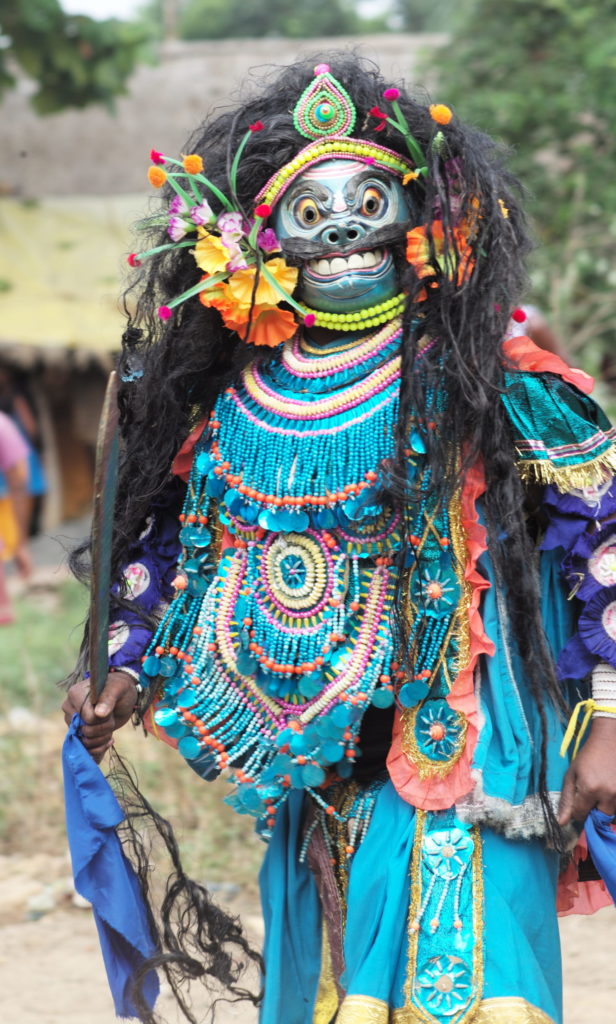 Purulia Chhau Dancer in Mahishasura Costume