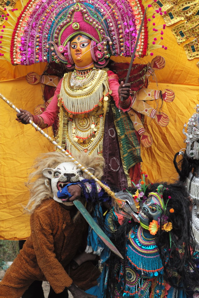 A Chhau Performance of Devi Mahalaya